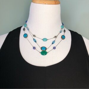 Teal Beaded Necklace